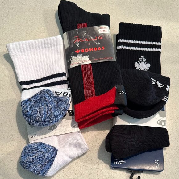 Bombas Assorted Socks (Muhammad Ali, Ankle, and Compression) - Picture 1 of 2